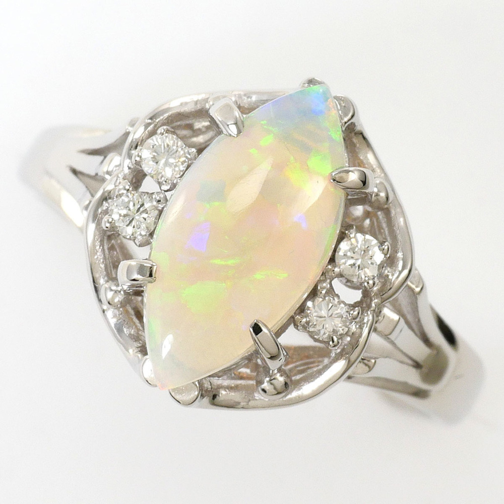 VINTAGE Silver Diamond Ring